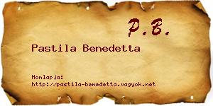Pastila Benedetta névjegykártya